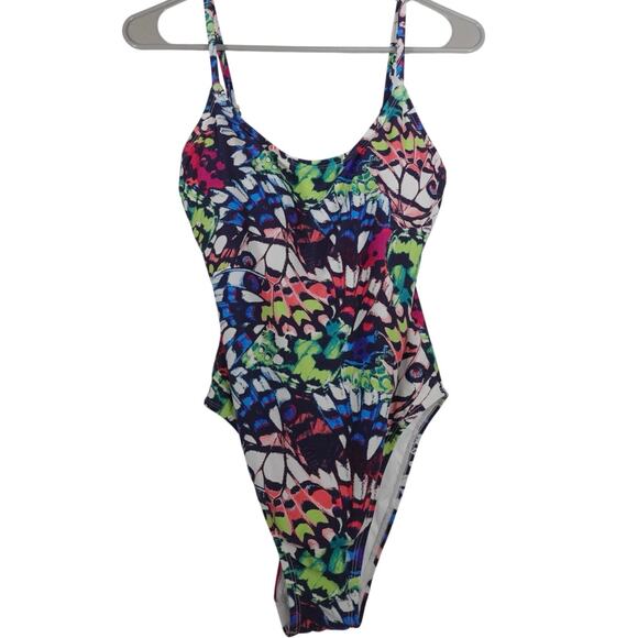 NWOT Andie Swim Sample Women’s Amalfi Padded One Piece Swimsuit Multicolor Small - Picture 1 of 4